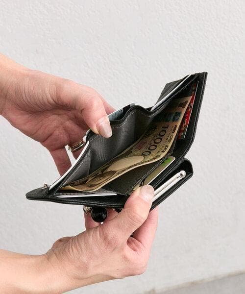 イアパピヨネ「PEZ ×ear」本革/コラボ三つ折りがま口財布