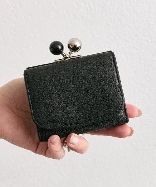 イアパピヨネ「PEZ ×ear」本革/コラボ三つ折りがま口財布