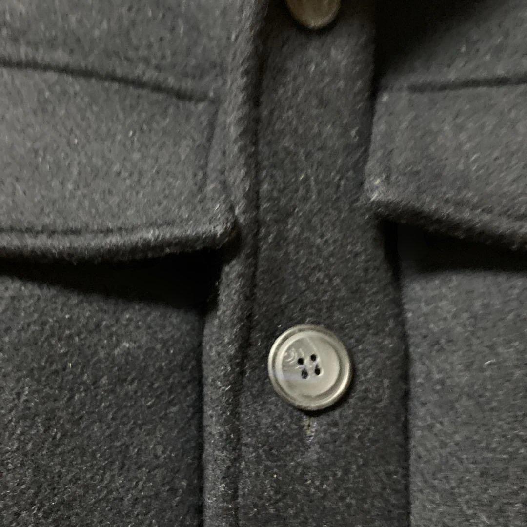 ウールネイビーコート 4ポケット