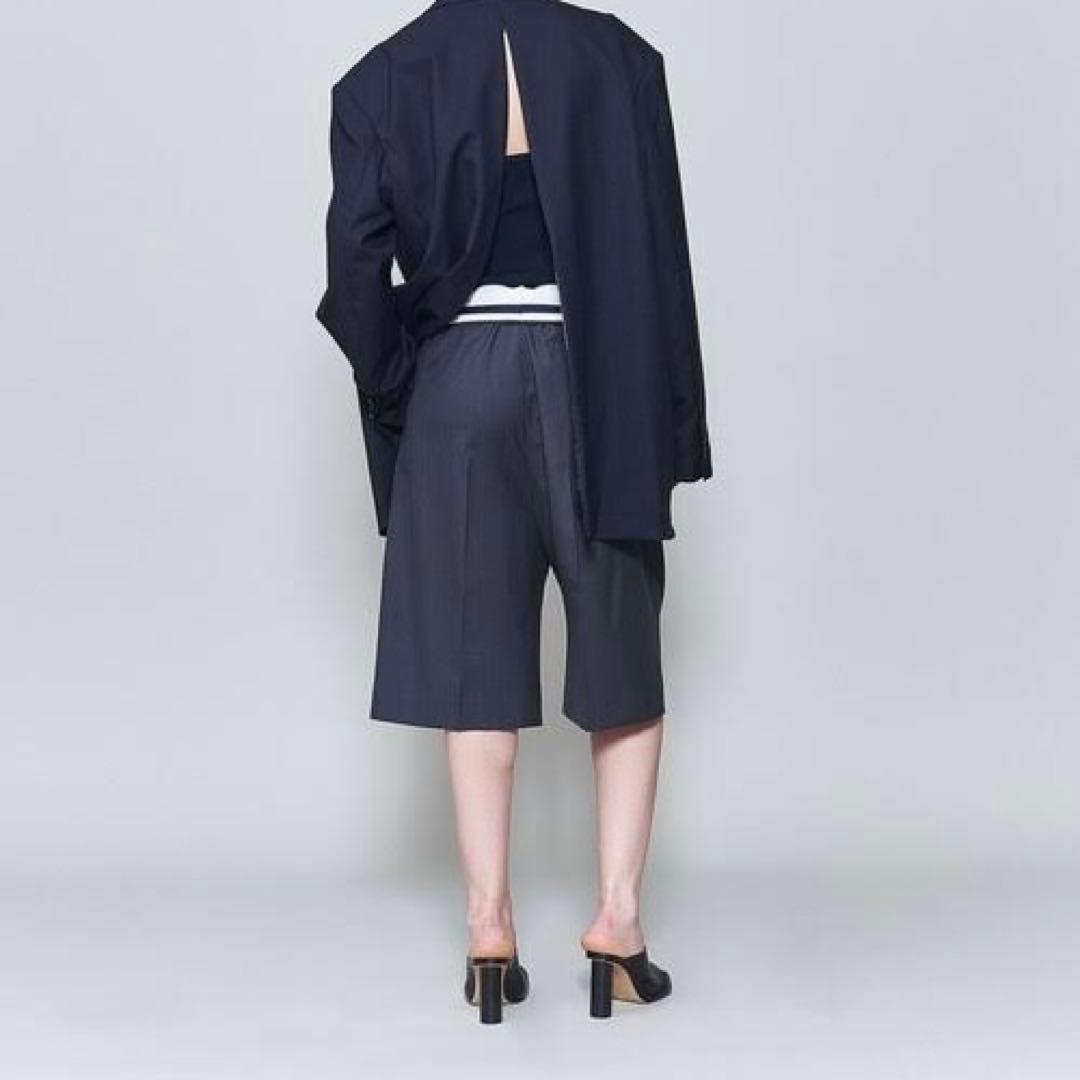 6 ROKU トロピカル クロス ハーフパンツ ショーツ グレー 36 美品