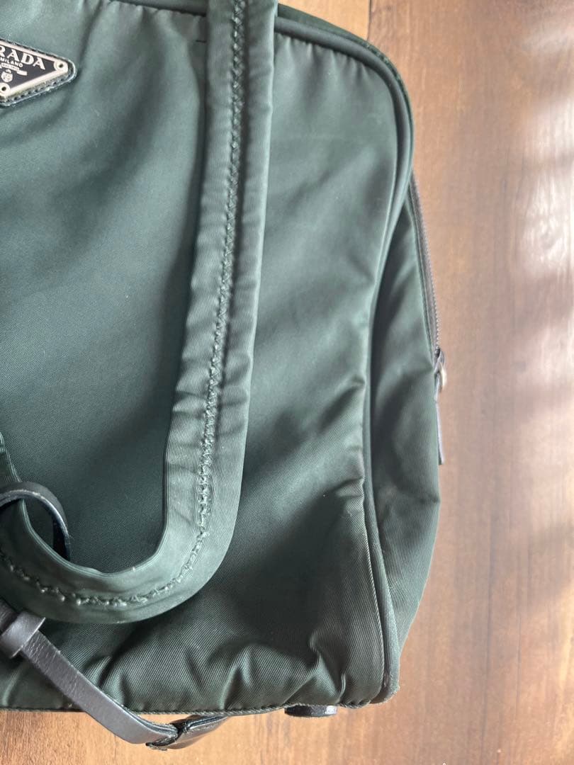 PRADA プラダ　ナイロン　バック　グリーン