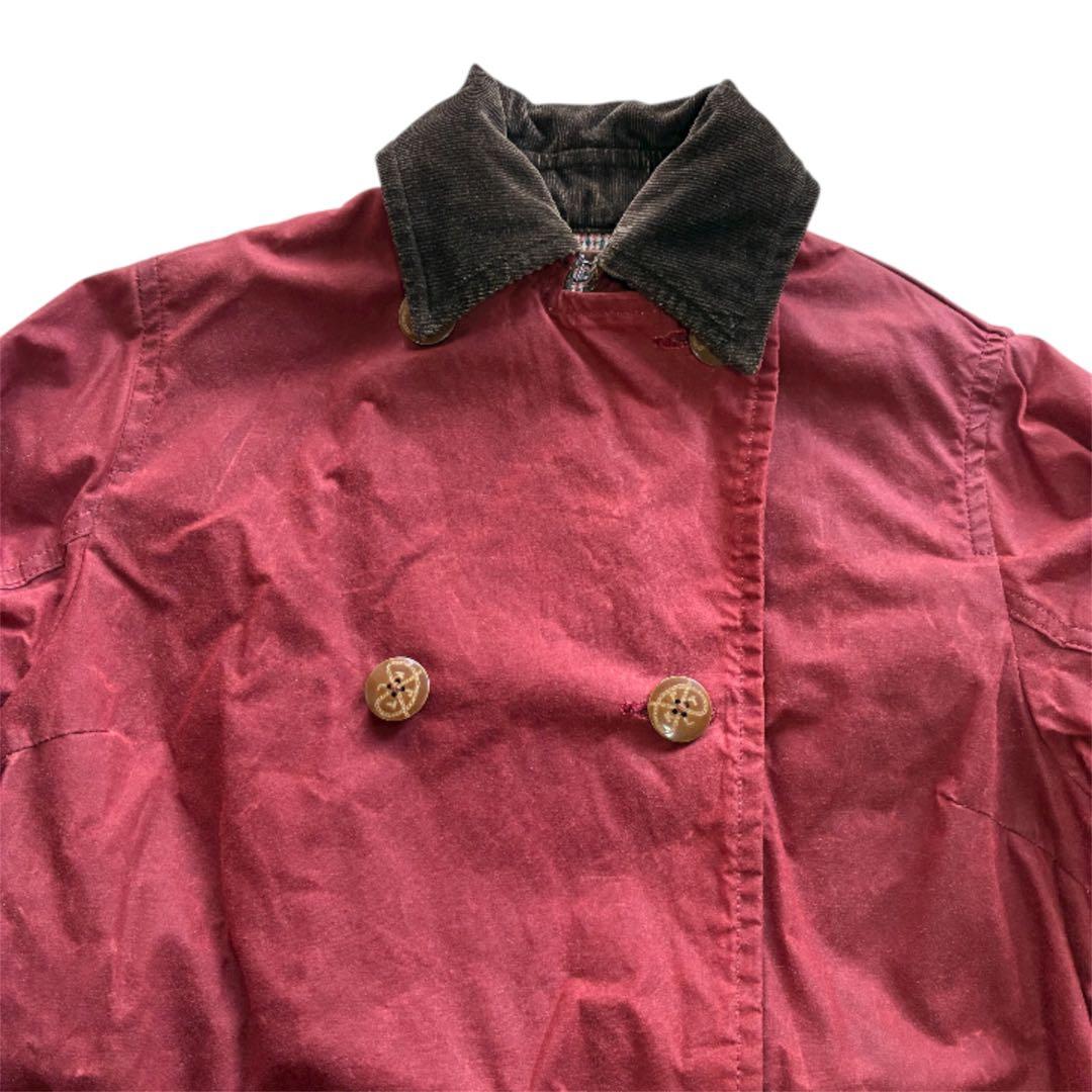 KAPITAL 高密度綿100%オイルコーティングオリバーコート 赤 サイズ0