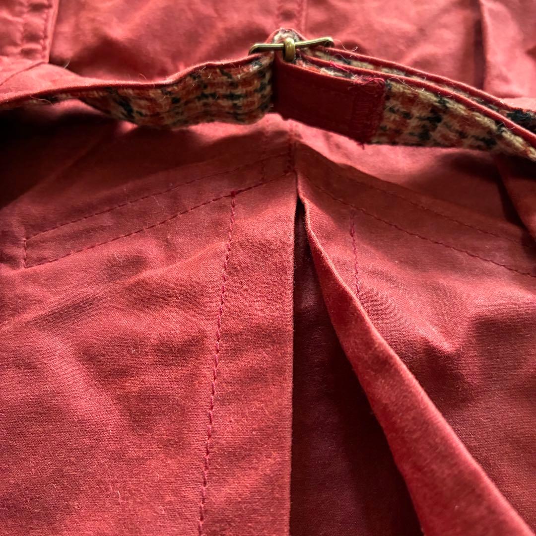 KAPITAL 高密度綿100%オイルコーティングオリバーコート 赤 サイズ0