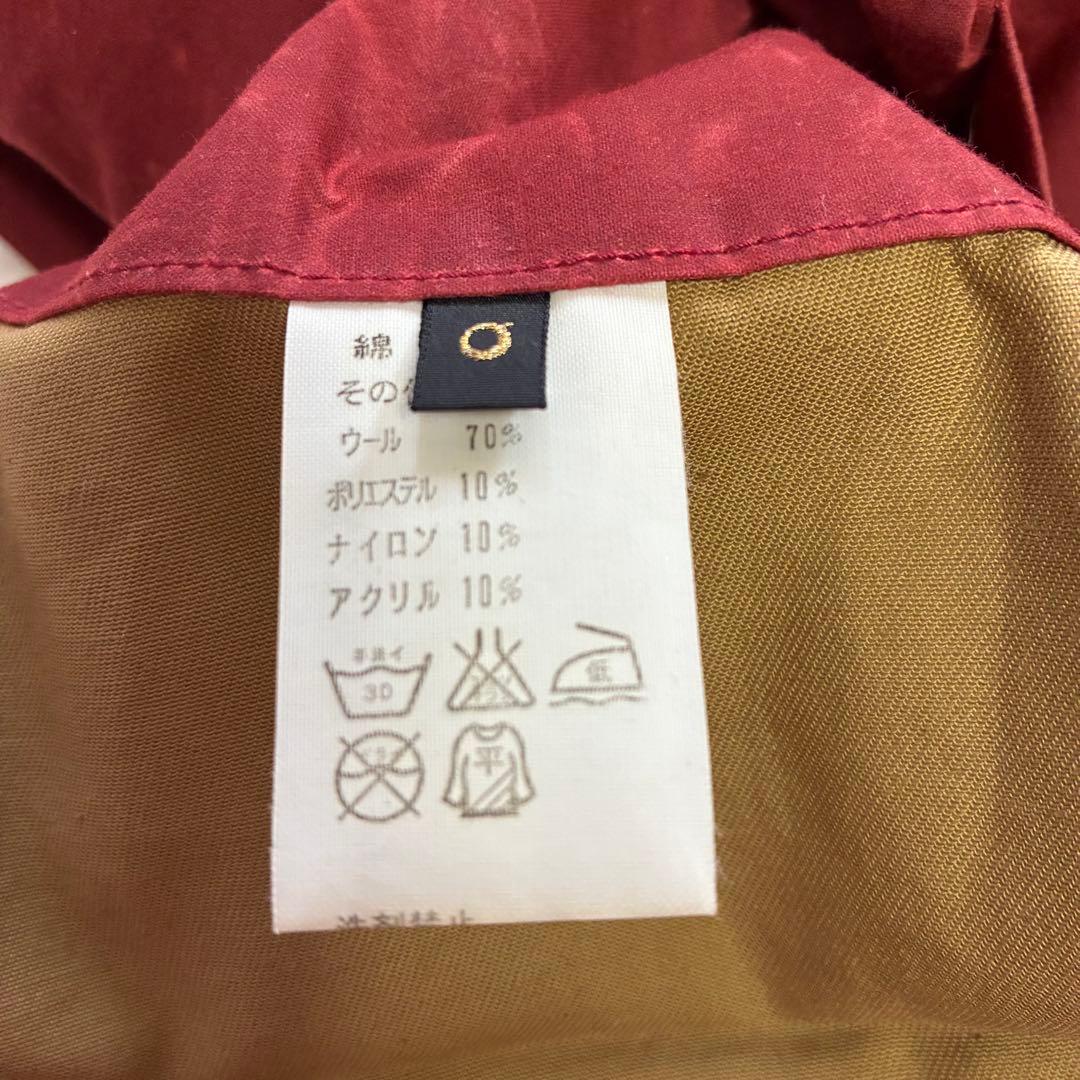 KAPITAL 高密度綿100%オイルコーティングオリバーコート 赤 サイズ0