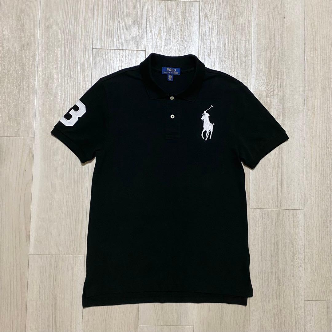POLO Ralph Lauren ビッグポニー ポロシャツ ブラック 短丈