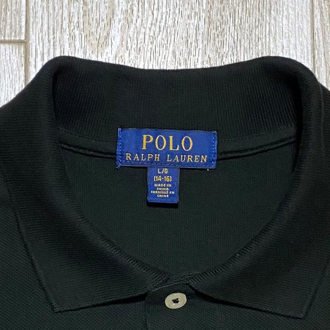 POLO Ralph Lauren ビッグポニー ポロシャツ ブラック 短丈