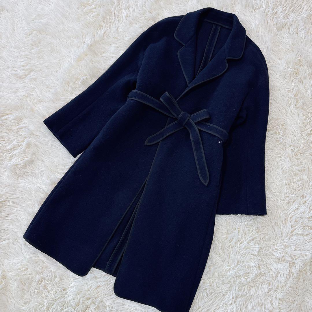 極美品　45R メルトンコート　パイルカット パイピング　原稿タグ 近年