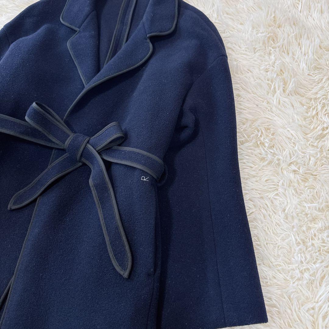 極美品　45R メルトンコート　パイルカット パイピング　原稿タグ 近年