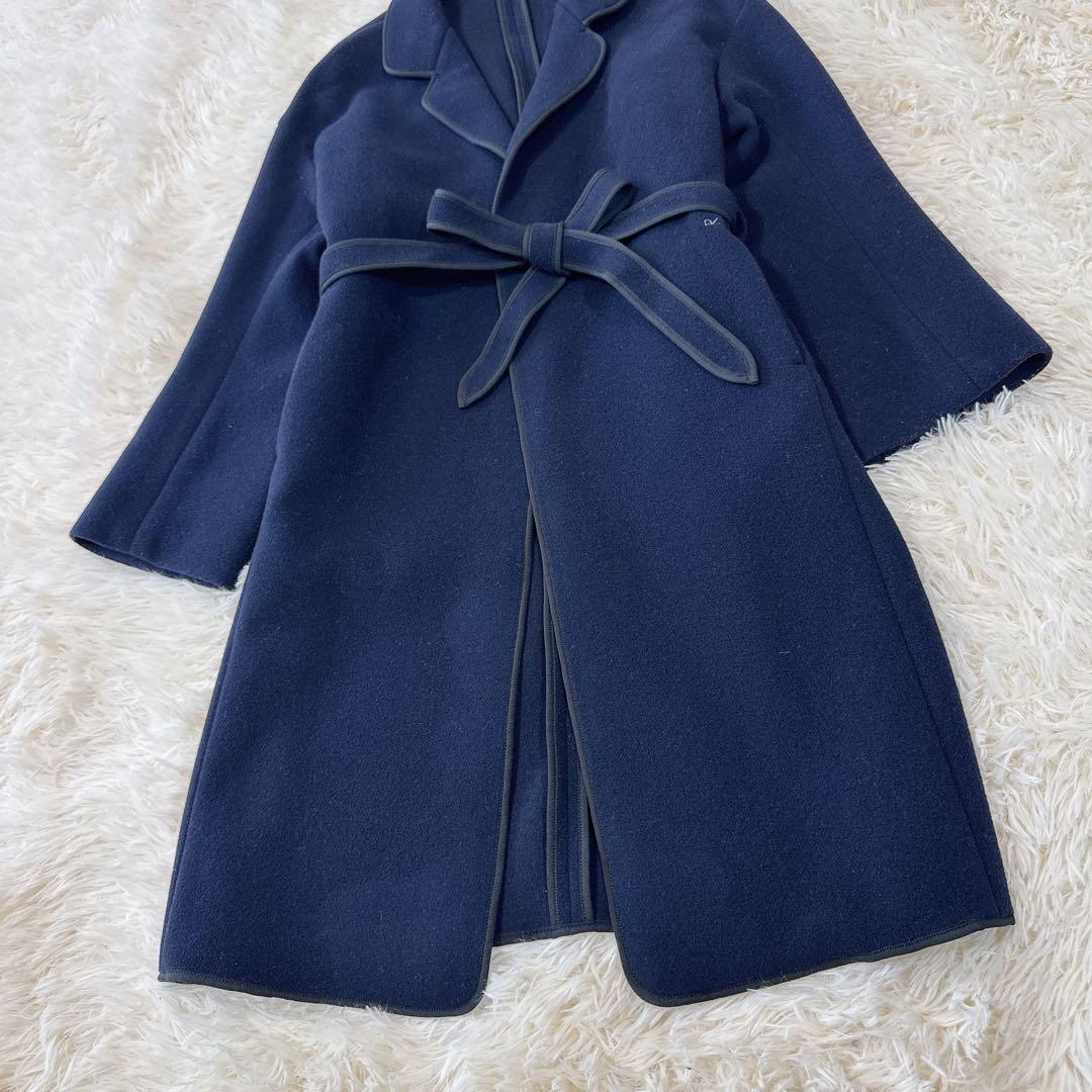 極美品　45R メルトンコート　パイルカット パイピング　原稿タグ 近年