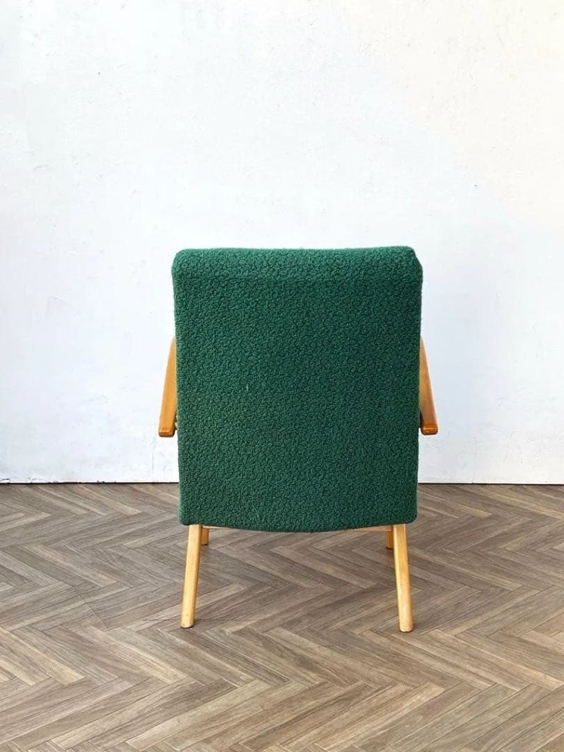 チェコ製　1973年製ビンテージシングルソファ　グリーン