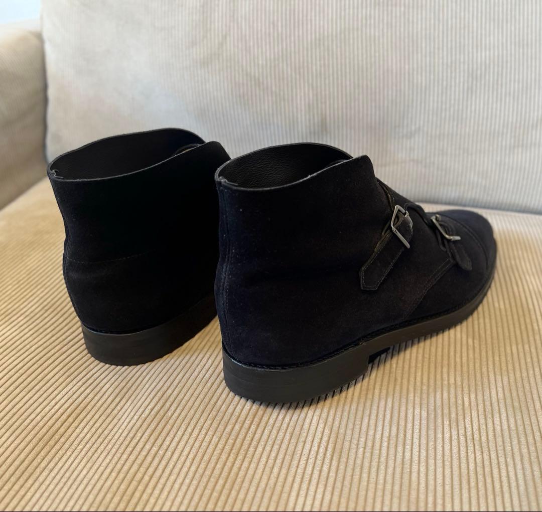 ジョンロブ William II Boots 7EE ブラックスエード MTO品