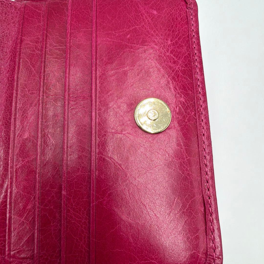 BALENCIAGA バレンシアガ シティ 三つ折り財布 コンパクト ピンク
