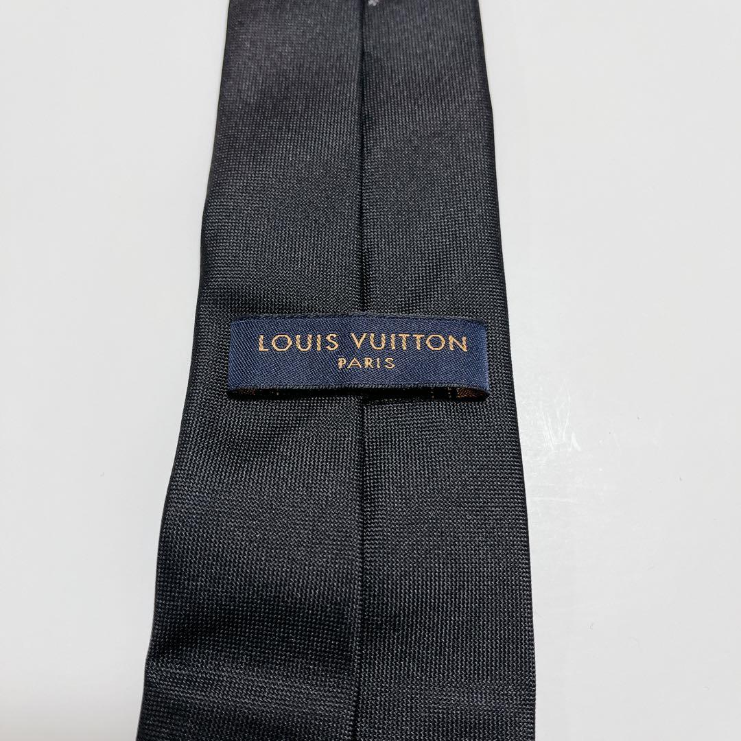 美品 ルイヴィトン ネクタイ ハイブランド モノグラム 光沢 希少 ジャガード