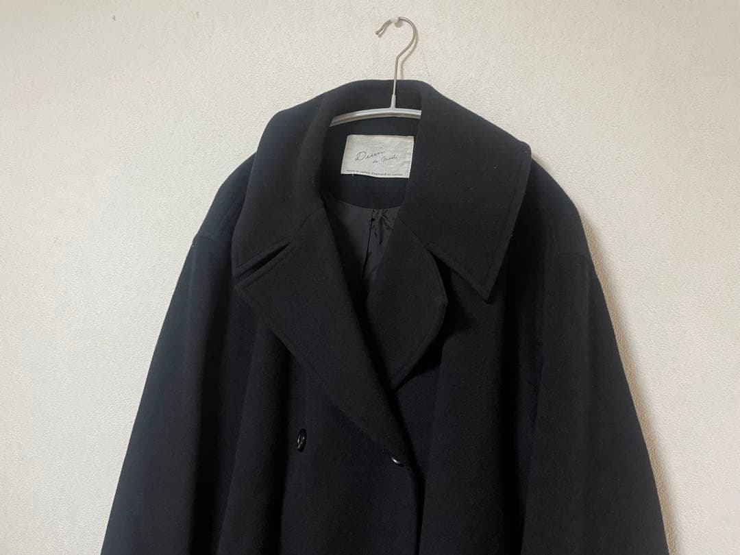 Dessin de mode STUDIOUS インパーテッドウールコート 黒