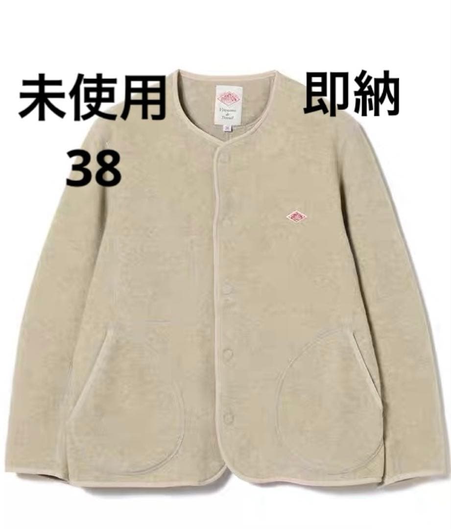 【未使用品】DANTONダントンノーカラージャケットマーブル38 サイズ