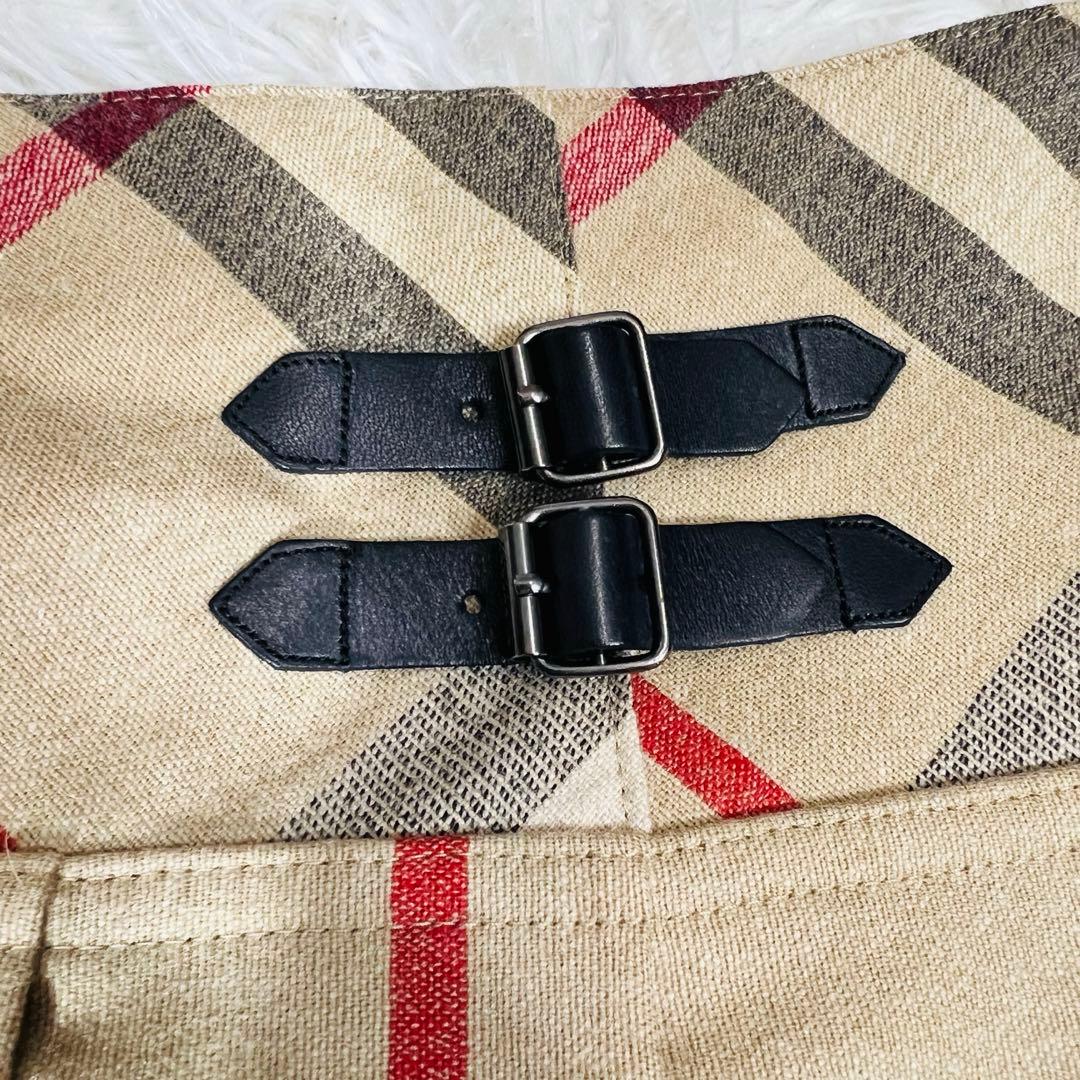 極美品✨ バーバリー スカート レザー 未使用近い ベージュ 140 150