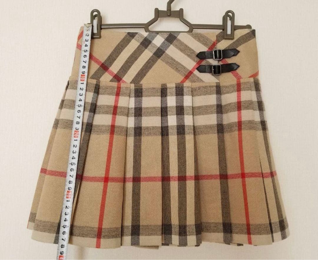 極美品✨ バーバリー スカート レザー 未使用近い ベージュ 140 150