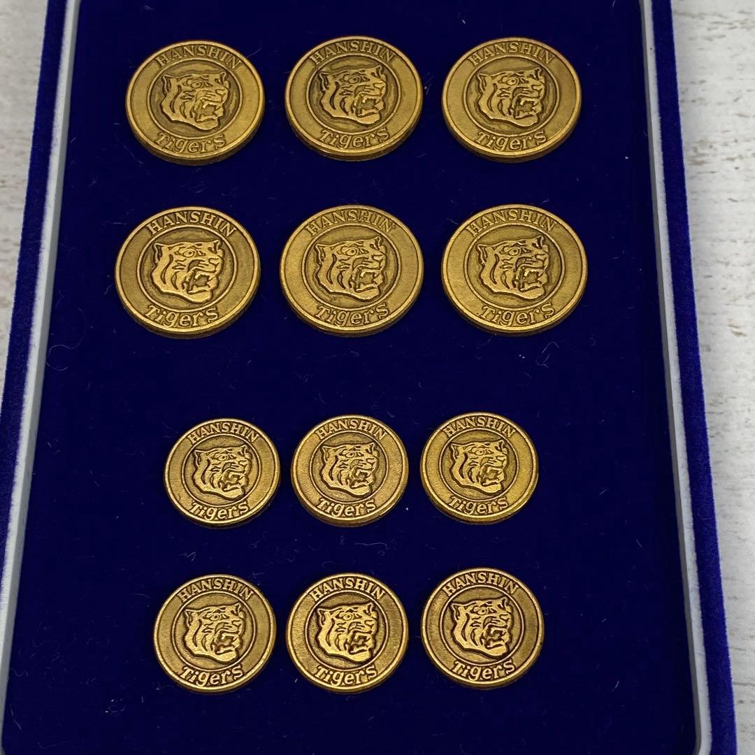 明大OBルート入手 阪神タイガース 2003年星野監督時代 金属ボタン12個