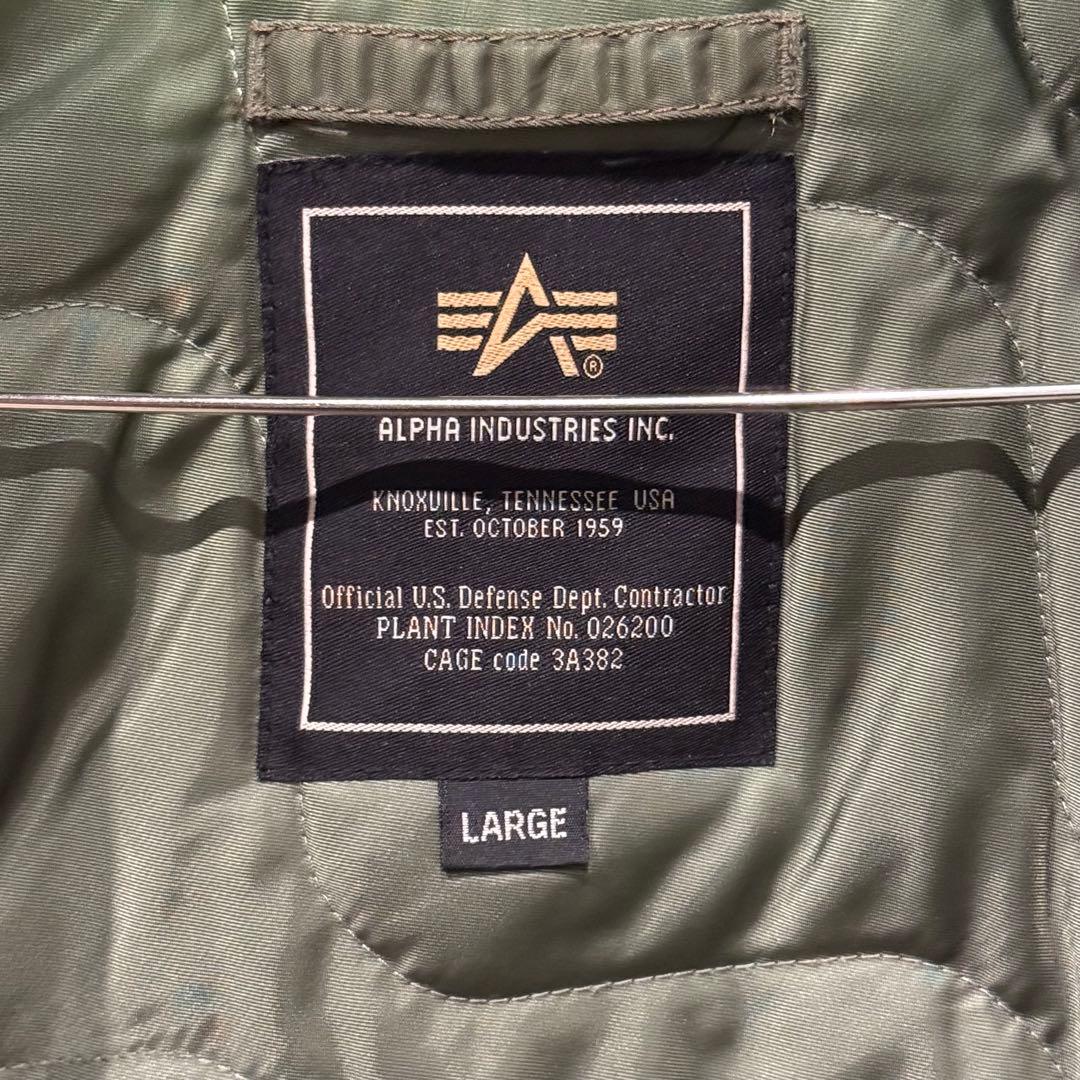 Alpha Industriesアルファ CWU-45フライトジャケットLカーキ