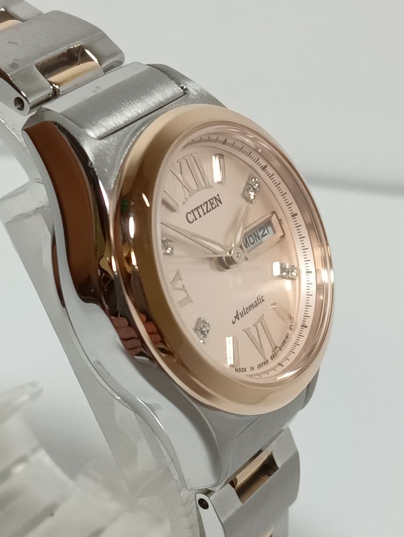シチズン　腕時計　6651-S105188 メカニカル　裏スケ　デイデイト