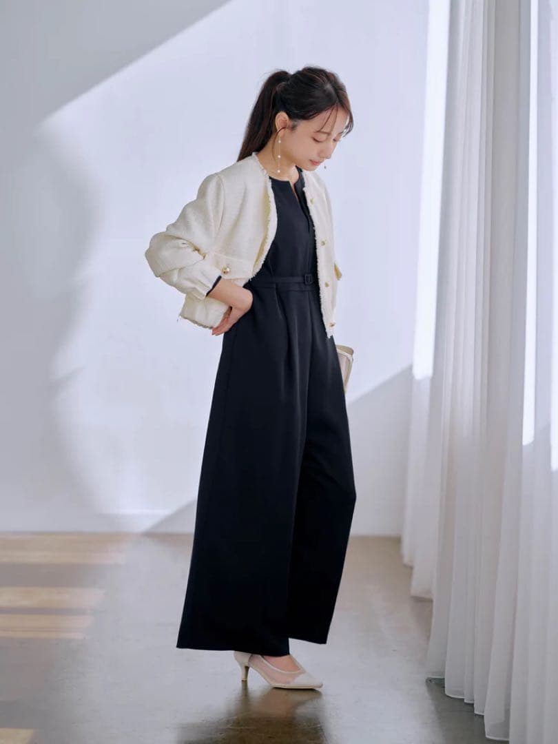 【みんみん様】COHINA ソフトドビーオールインワン　ネイビー　short