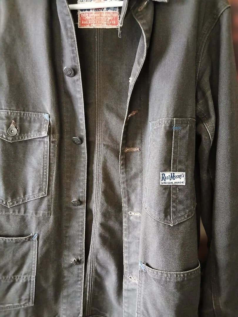 リアルマッコイ ブラック カバーオール