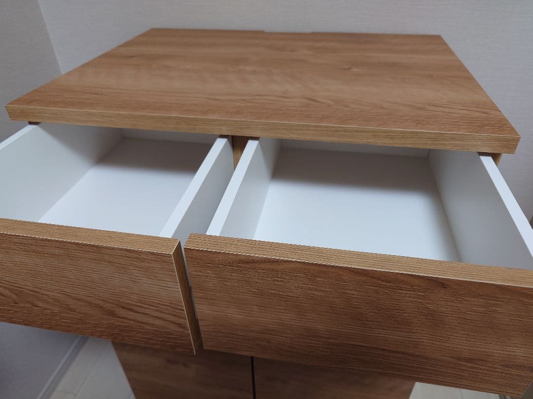 北欧スタイルリビング収納シリーズ 2枚扉タイプ 幅60cm キャビネット