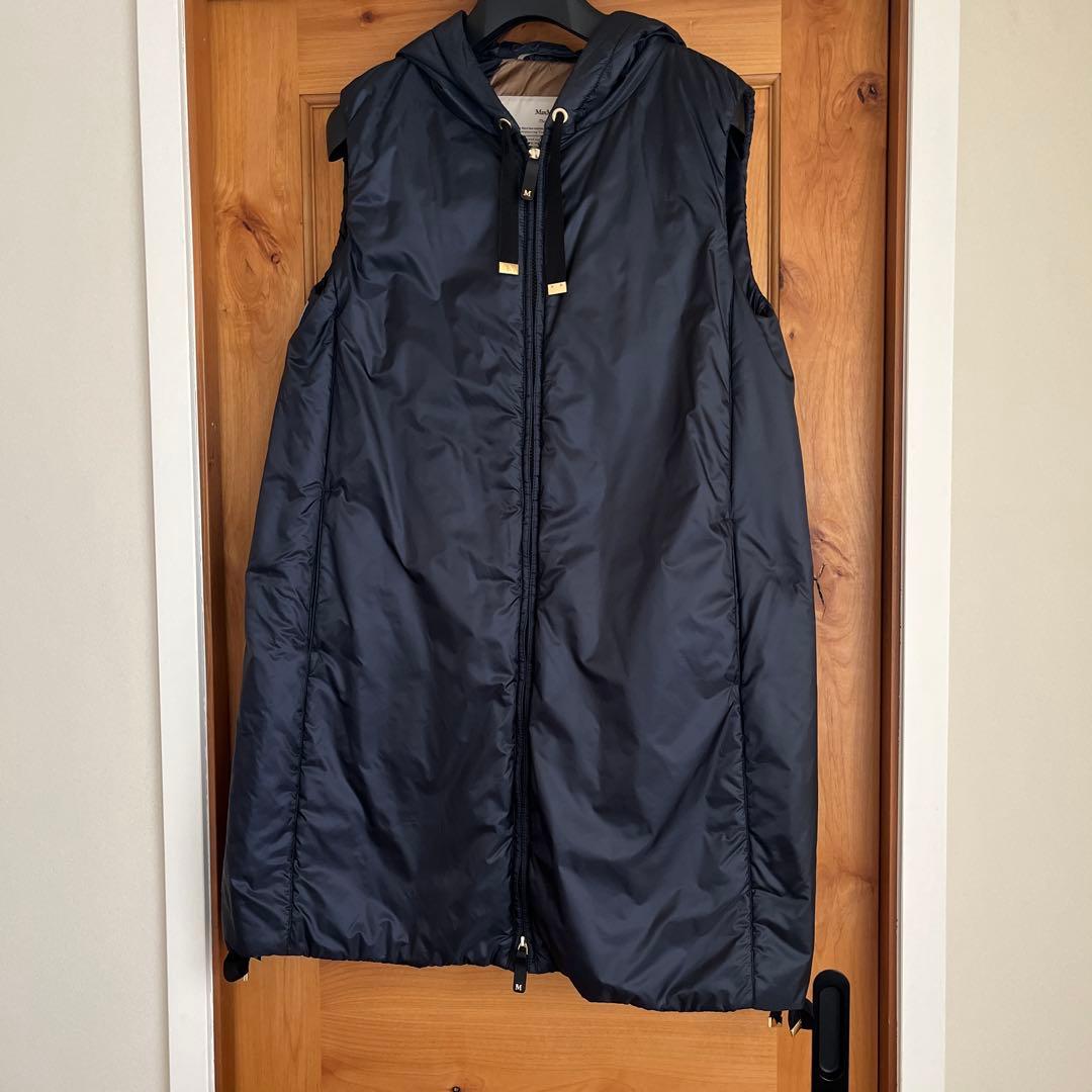 マックスマーラ ダウンベスト ネイビー 極美品 36