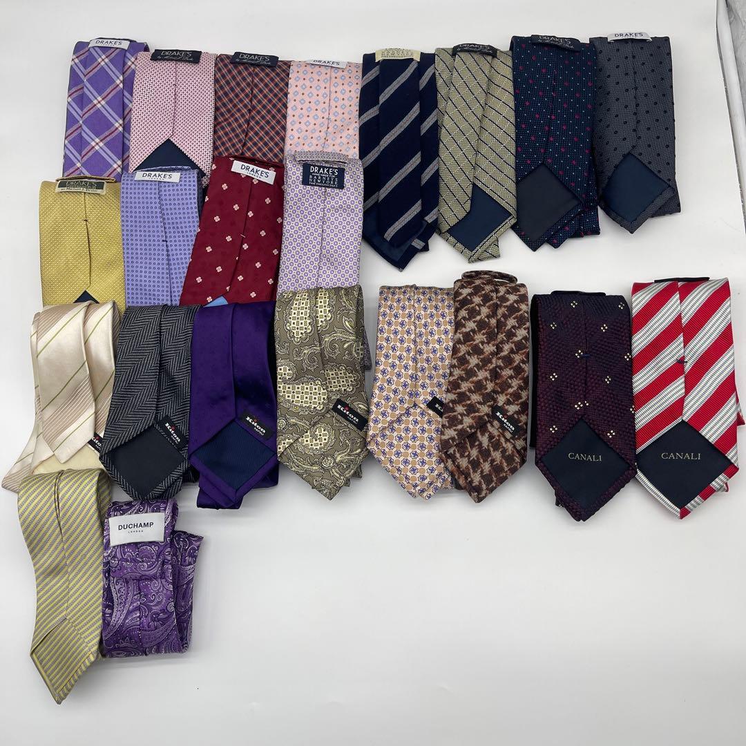 【極美品】DRAKES KITON CANALI他 ネクタイ　まとめ売り22本