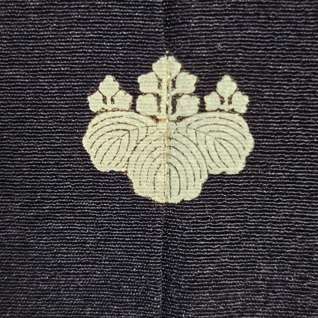 【予約済】着物と帯京月花 m3772 ■濃い青紫系友禅加納義乙正絹訪問着袷広衿■