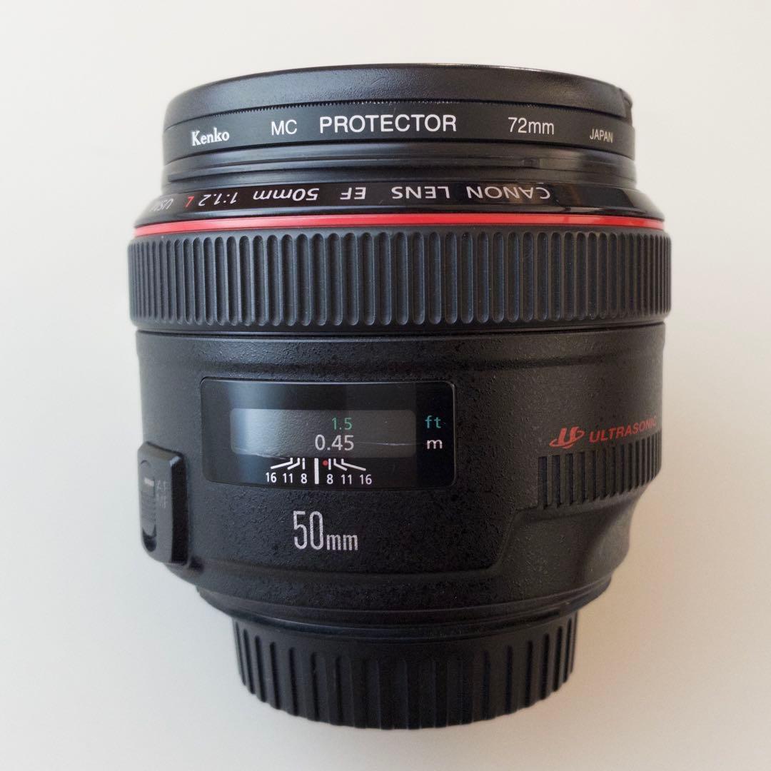 1/5まで Canon EF 50mm f1.2 L USM プロテクター付き