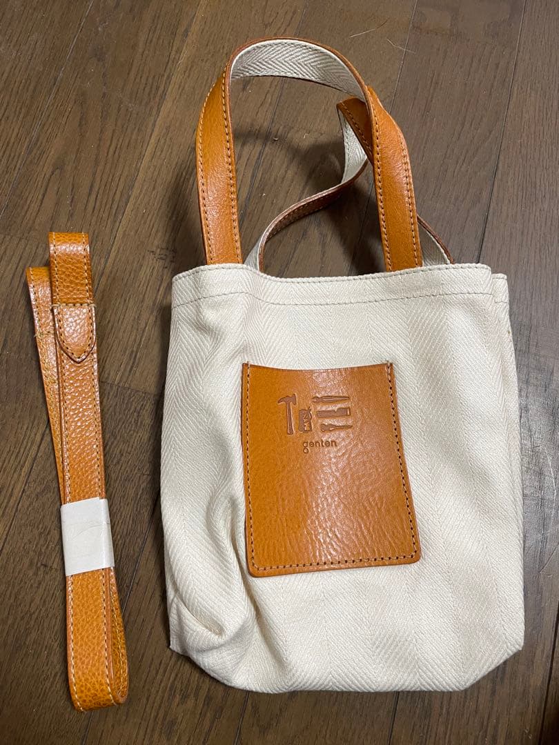 【新品】genten 牛側2wayバッグ、ミニバッグ、パスケースセット