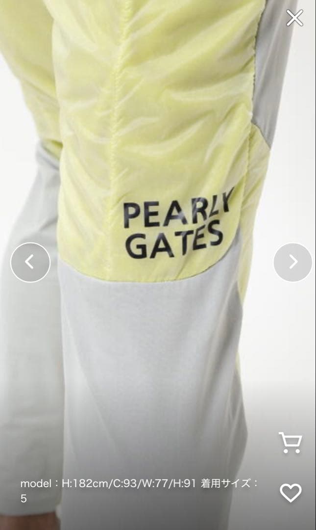 PEARLY GATES新品¥44.000サイズ5 N中綿×Octaパンツ