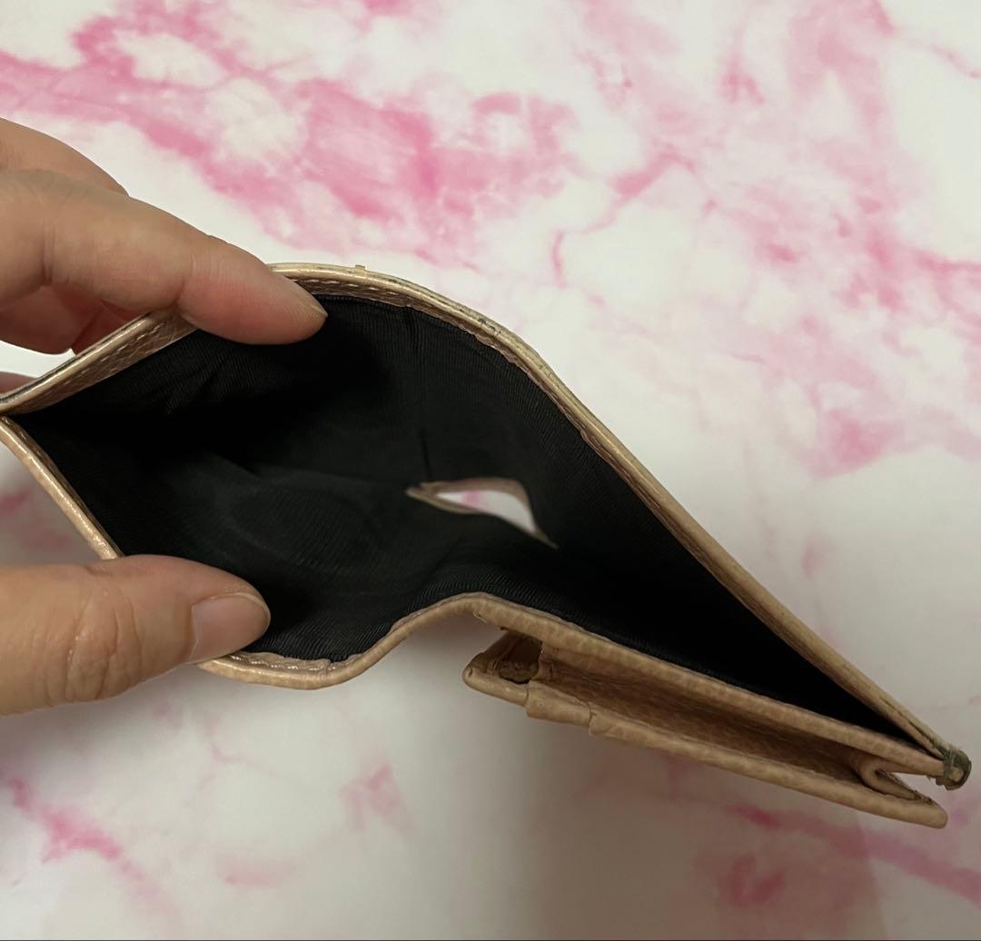 GUCCI グッチ ダブルG マーモント 二つ折り財布 ピンク