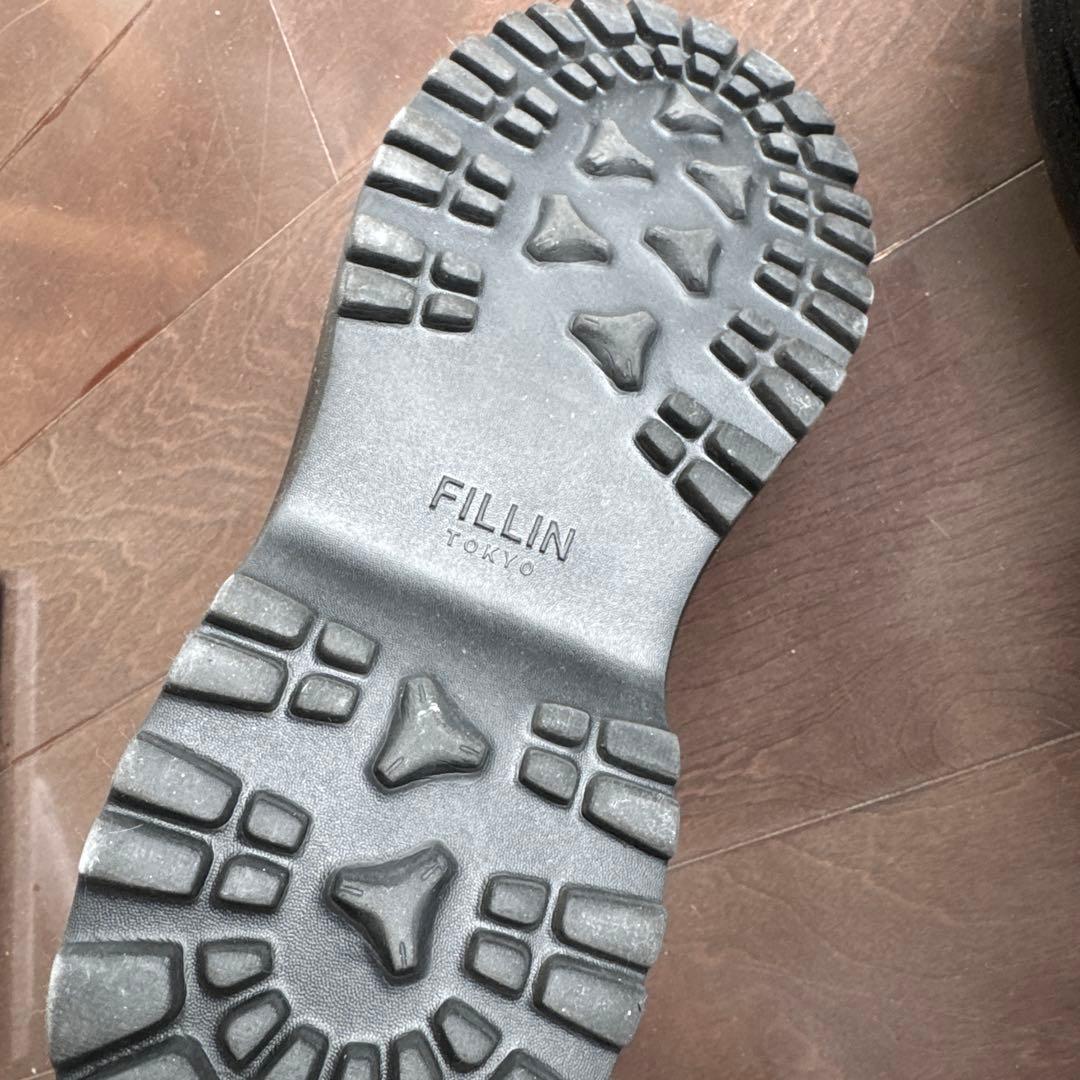 FILLIN 厚底レザーサイドゴアブーツ