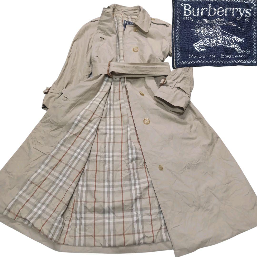 ✨BURBERRY 英国製 ノバチェック エポーレット ベルト付 トレンチコート