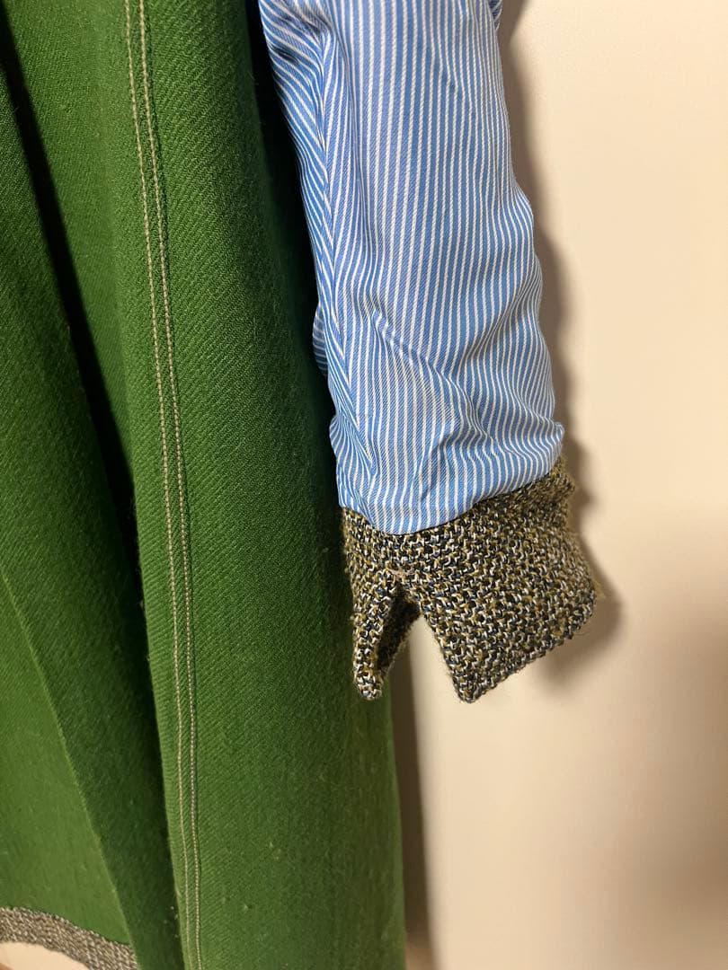 【45R】ツィードダブルフェイス　ロングコート　Ａラインクラシカル2