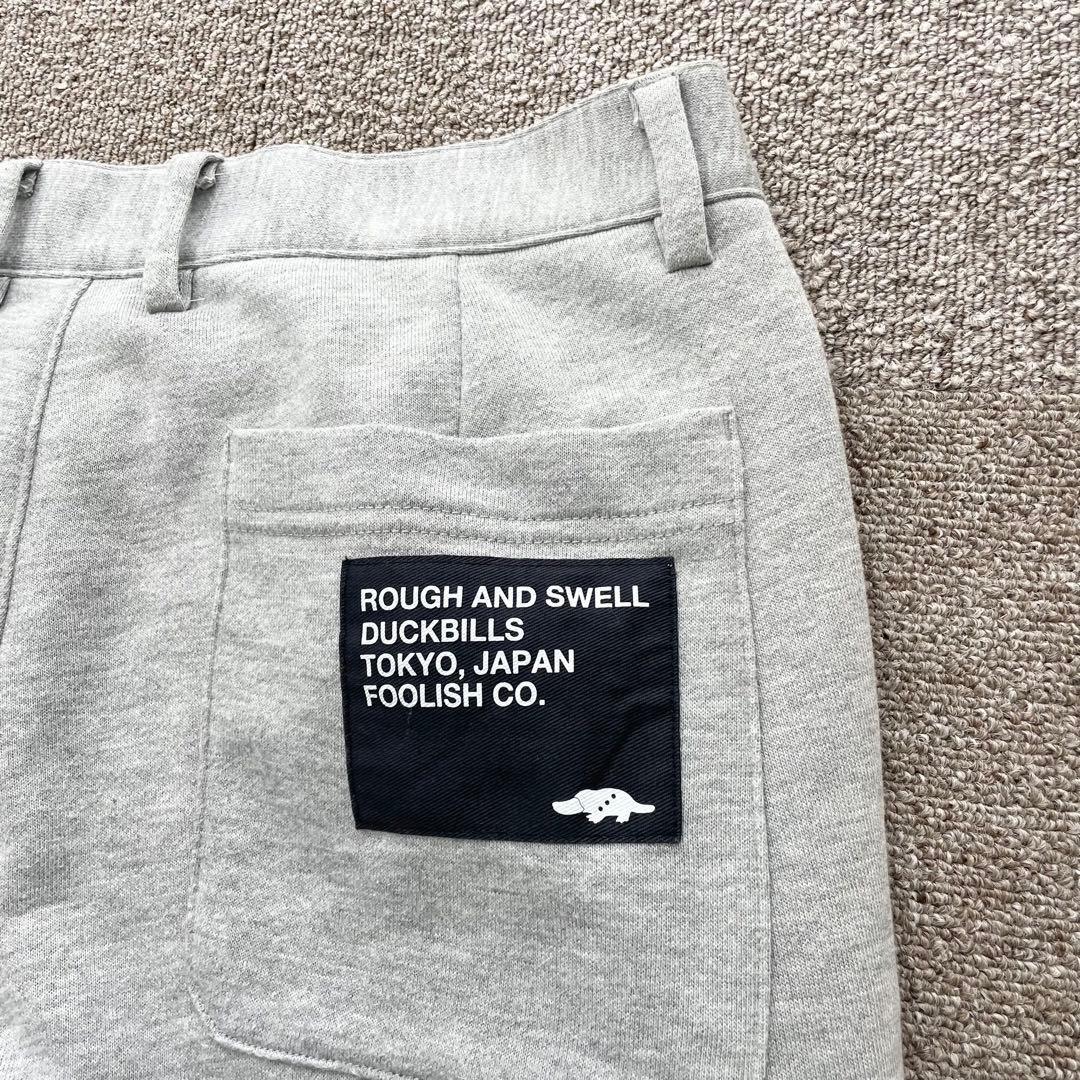 美品　ラフアンドスウェル　スウェットパンツ　薄手　ストレッチ　グレー　Mサイズ