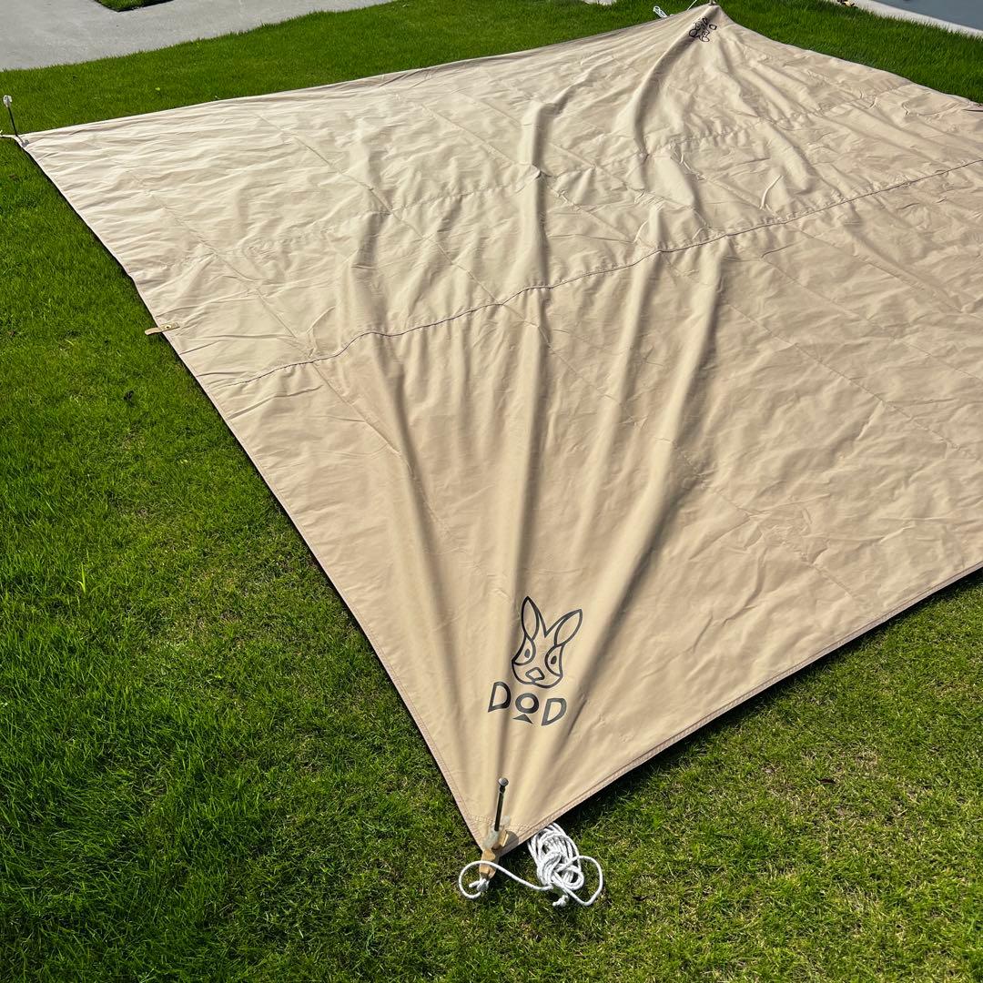 美品　おまけ付き非売品　DOD チーズタープ S タン　ベージュ　3.5×3.5
