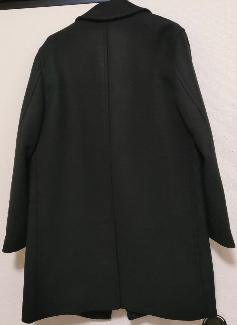 ユニクロ　メンズ　シングルブレストコート　黒 　XS