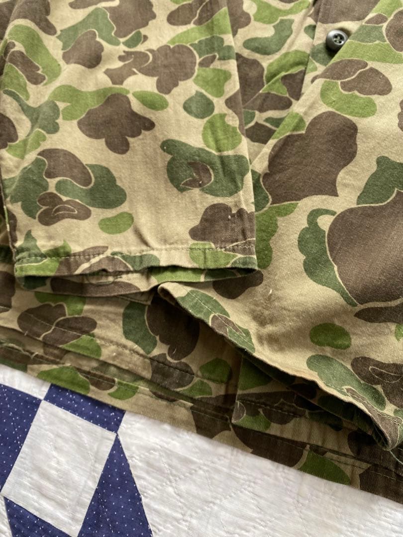 【特大】60s 70s ダックハンターカモ　ハンティング　迷彩　ジャケット