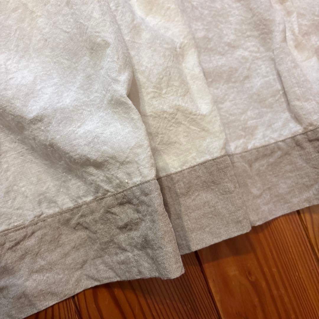 インスタグラム人気作家様　バッククロス　バイカラーエプロンワンピース