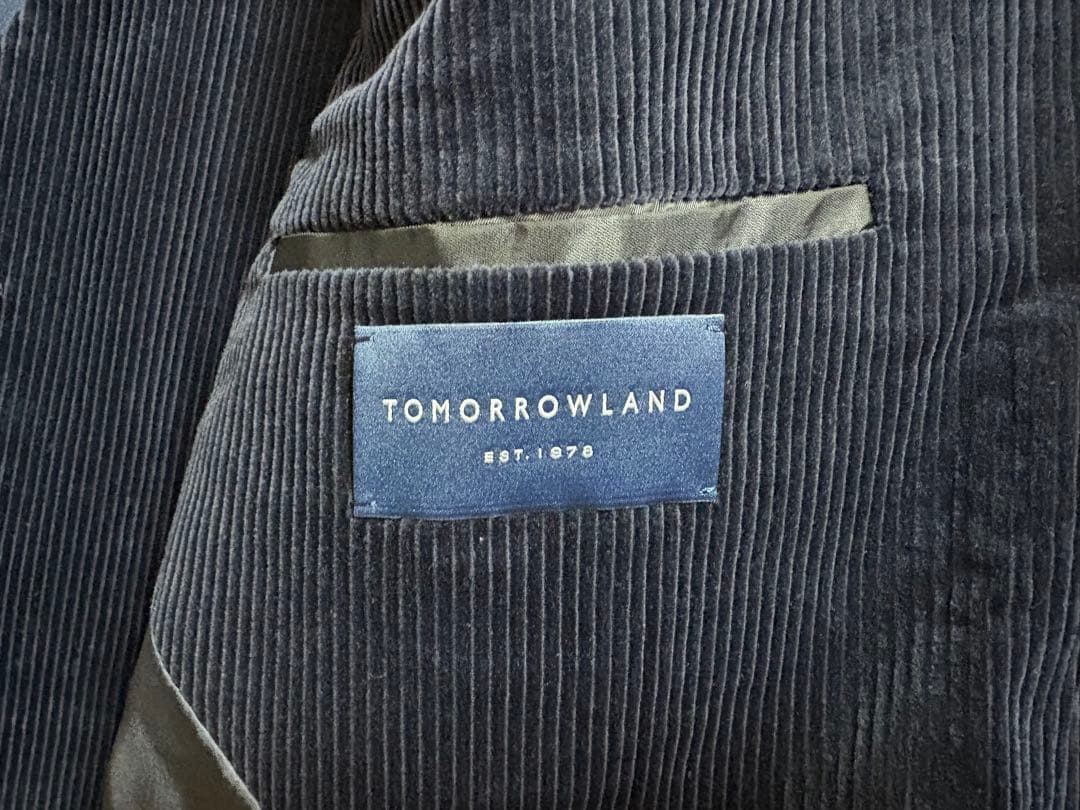 美品 TOMORROWLAND コーデュロイジャケット ベストセット　サイズ48