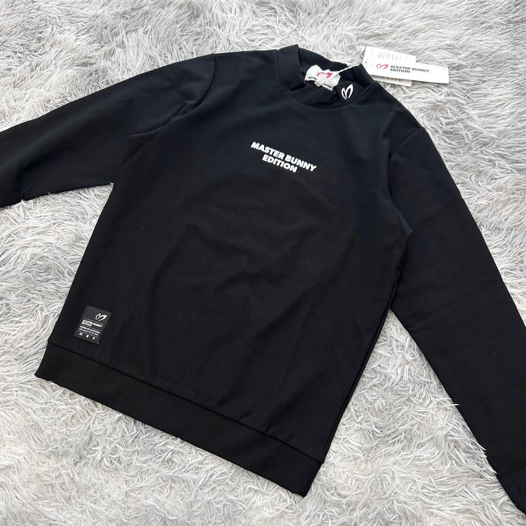 新品　マスターバニーエディション　モックネック　プルオーバー　ブラック　裏起毛