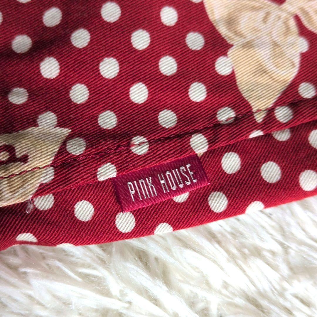 ピンクハウス　ジャンバースカートリボン PINK HOUSE 赤ドットサロペット