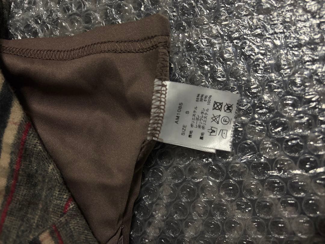 【andmary】 Monica check mini skirt Sサイズ