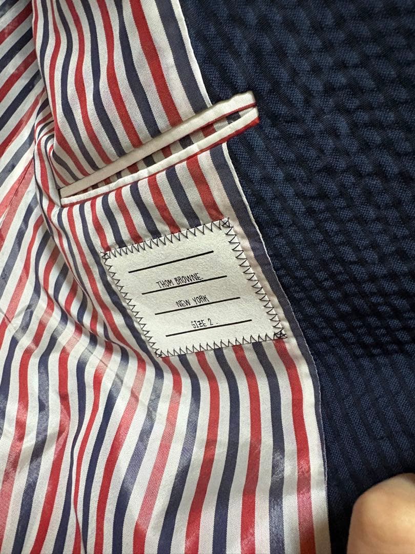 Thom Browne シングルブレスト　サッカー生地　ブレザー