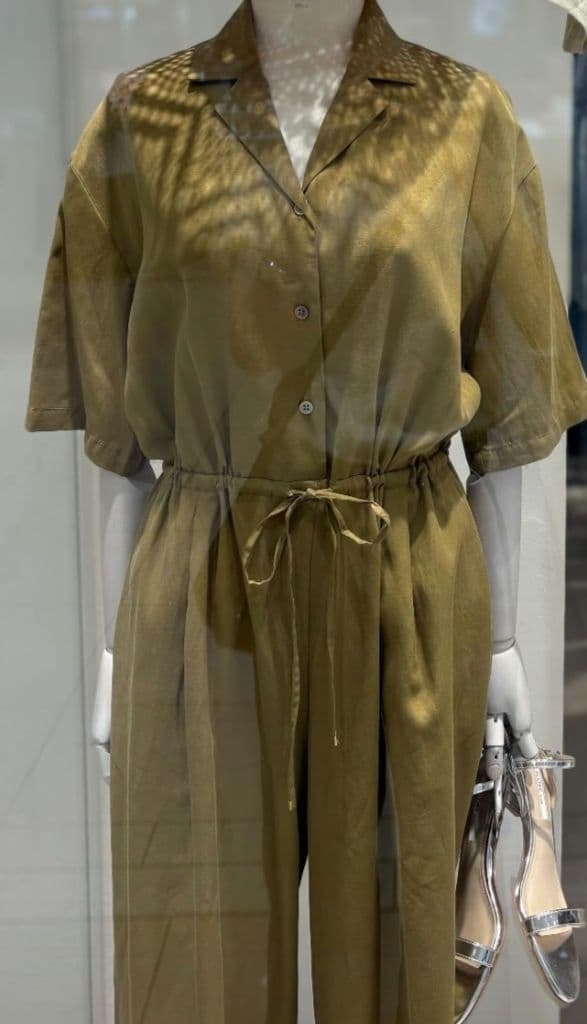 スローブイエナ　ハーフスリーブオールインワン　ベージュ38　新品タグ付き