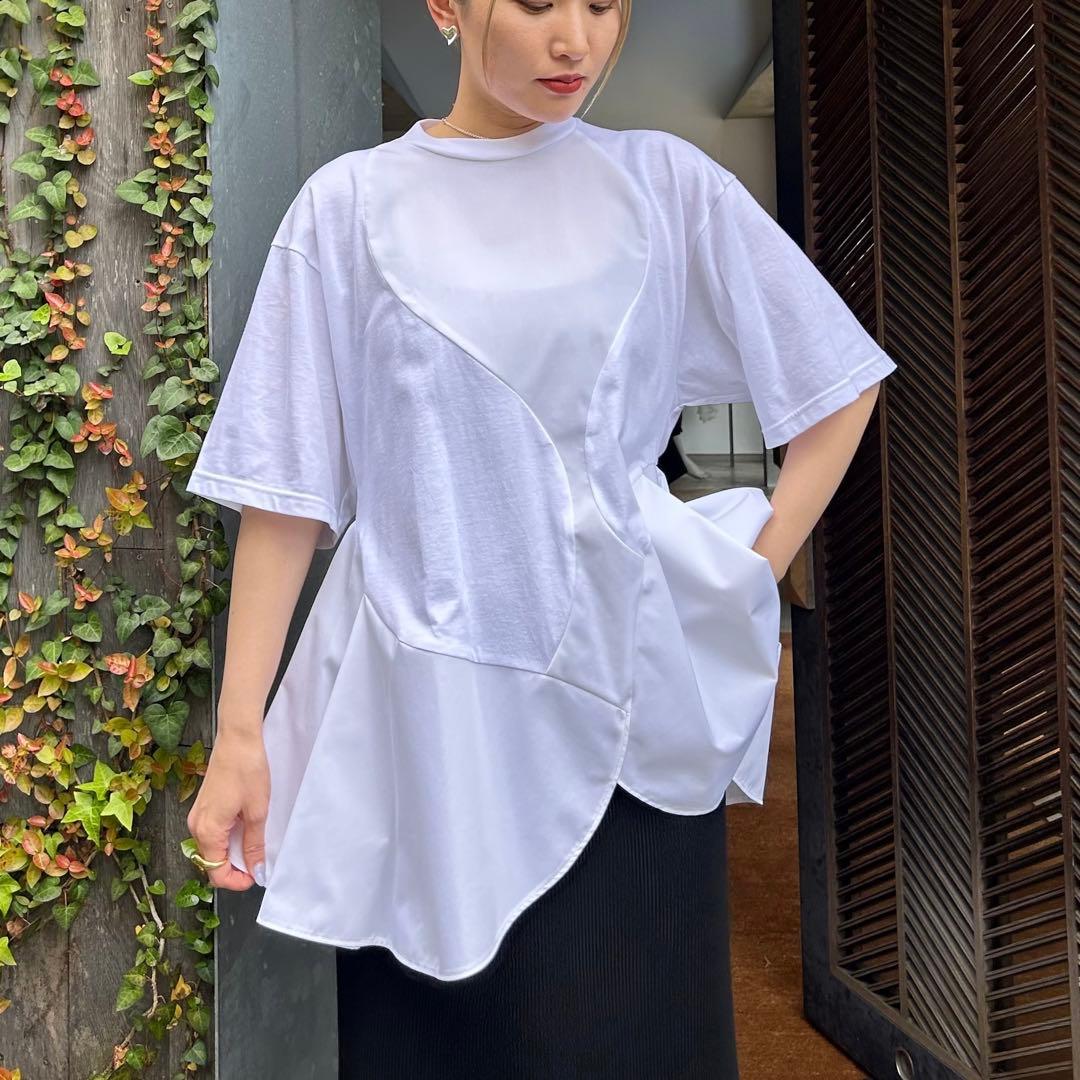 新品 未使用 ENFOLD エンフォルド PETAL HEM T-SHIRTS