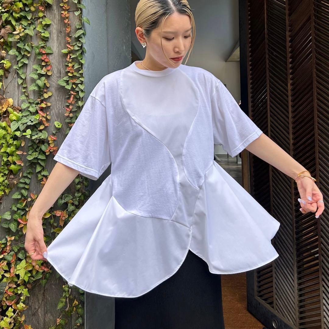 新品 未使用 ENFOLD エンフォルド PETAL HEM T-SHIRTS